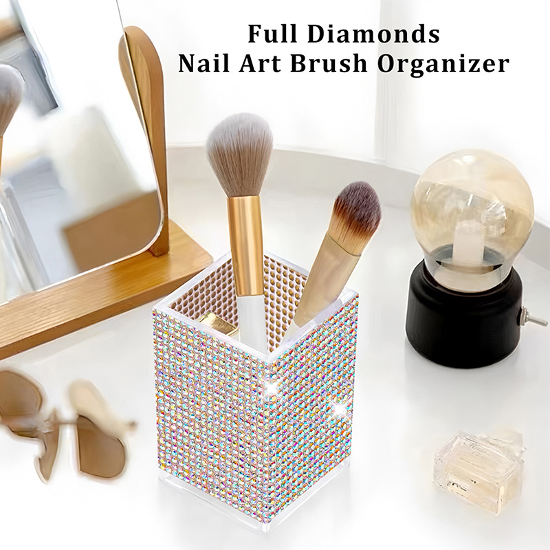 Desk Setup Equipment - 【M】Bling Pen Container With 3 Slots