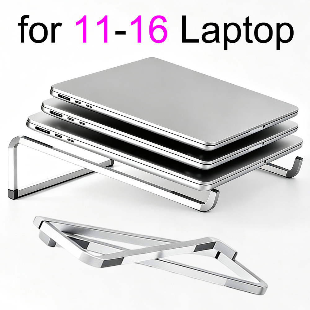 Desk Setup Macbook - Laptop Stand NoteBooK Holder Tablet Aluminium