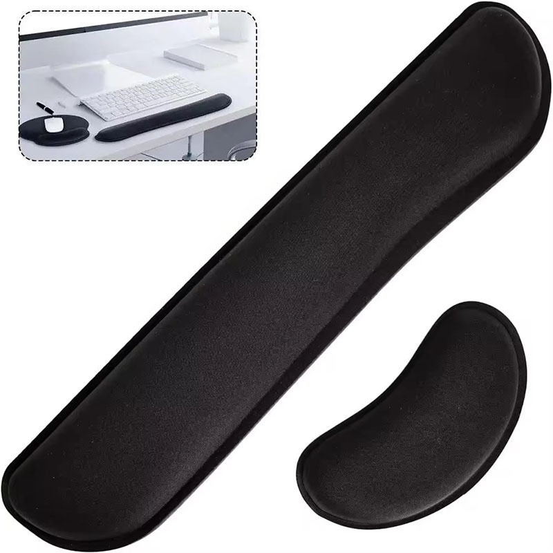 Desk Setup Gear - Memory Foam Mouse Pad For Keyboard