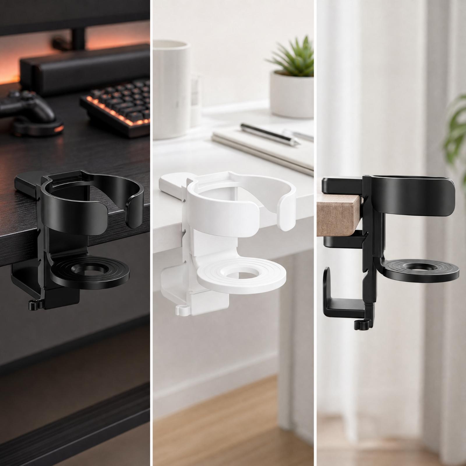 Desk Setup Desk - Desk Headphone Stand with Glasses Holder