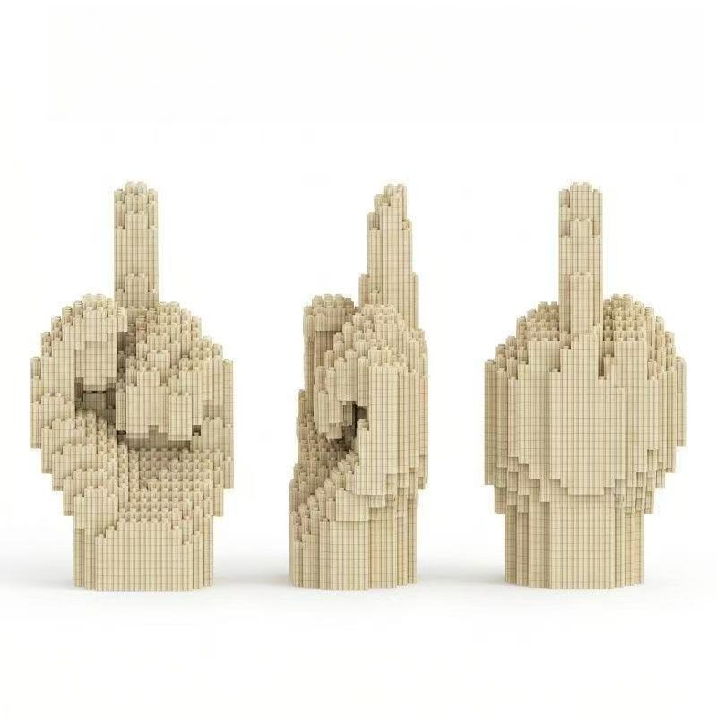 Desk Setup Gear - New Art Ornament Finger Building Blocks