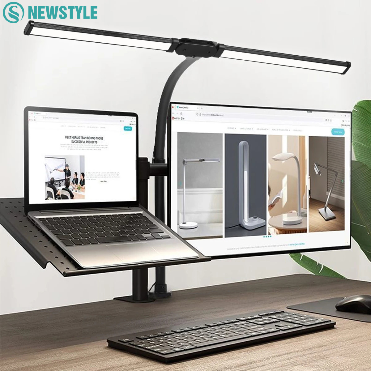 Eye-care LED Clip Metal Desk L - Desk Setup Office recension och pris