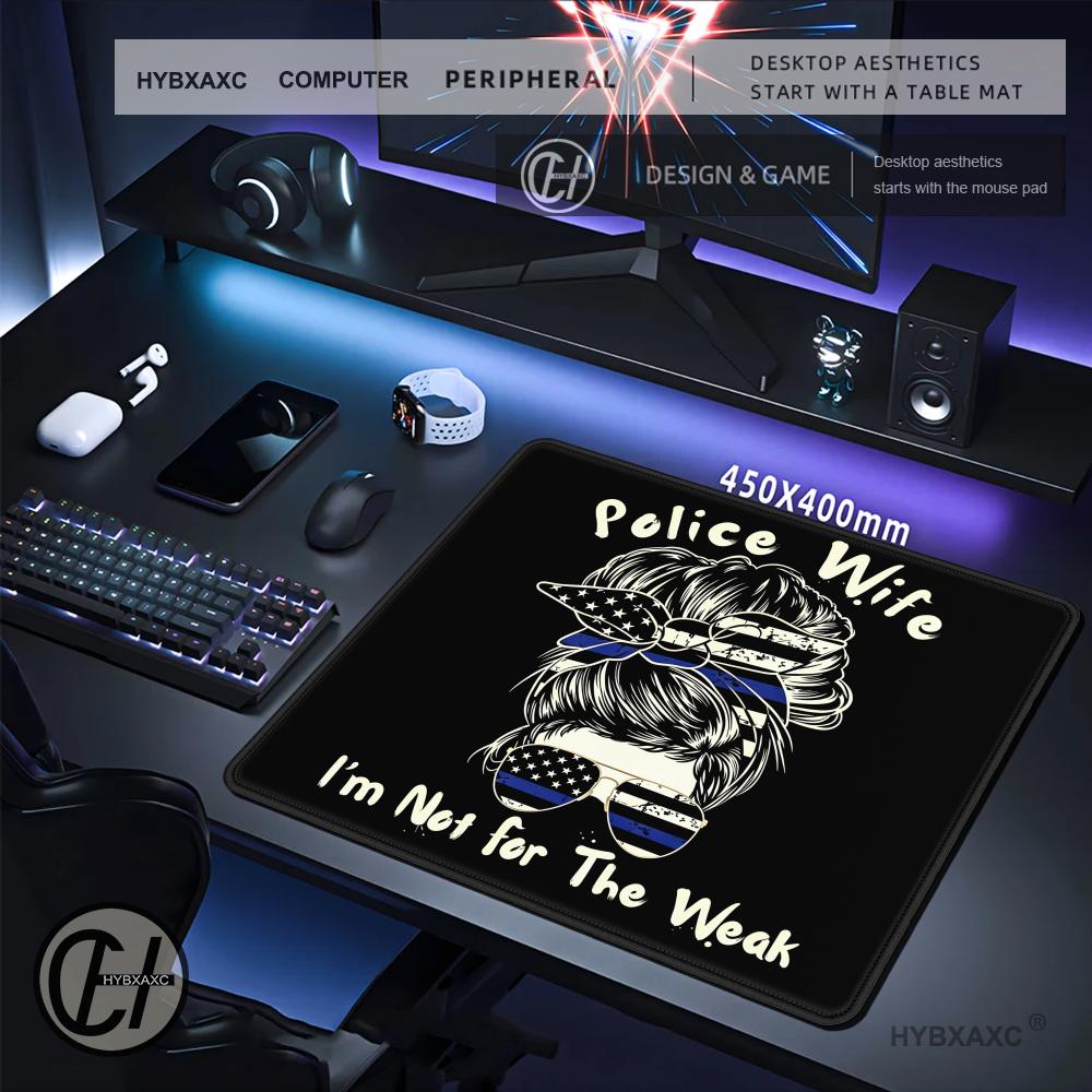 HYBXAXC Police Wife Mouse Pad  - Work Desk Home Setup recension och pris