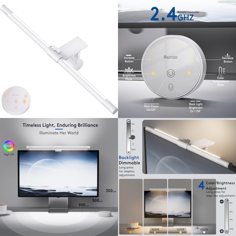 Monitor Light Bar with Remote, - Desk Setup Office recension och pris