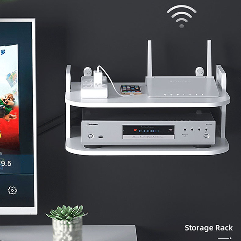 Wall-Mounted Router Cable Orga - Desk Setup Desk recension och pris