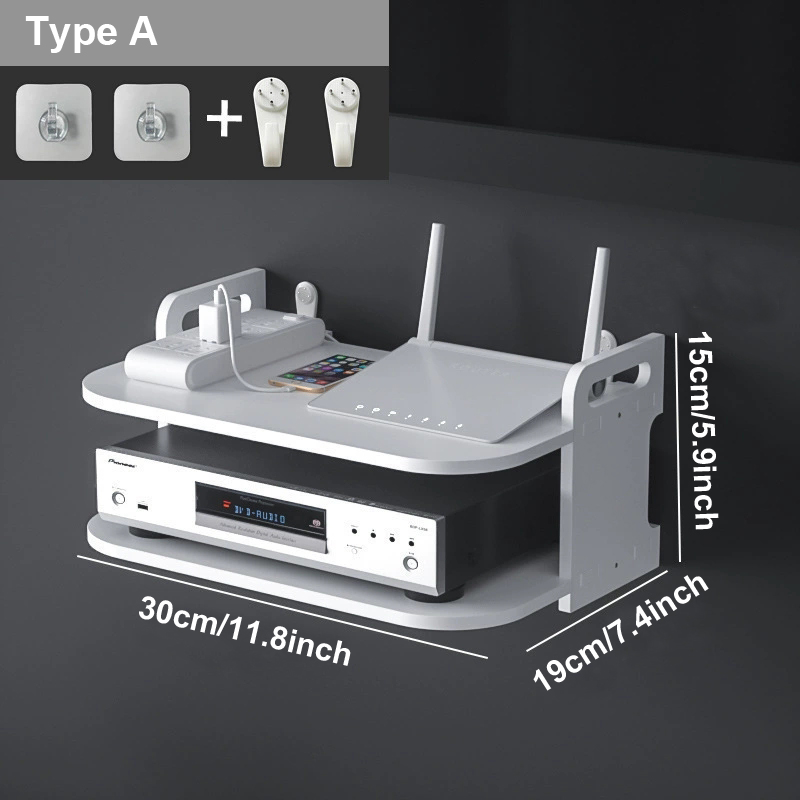 Wall-Mounted Router Cable Orga - Desk Setup Desk recension och pris