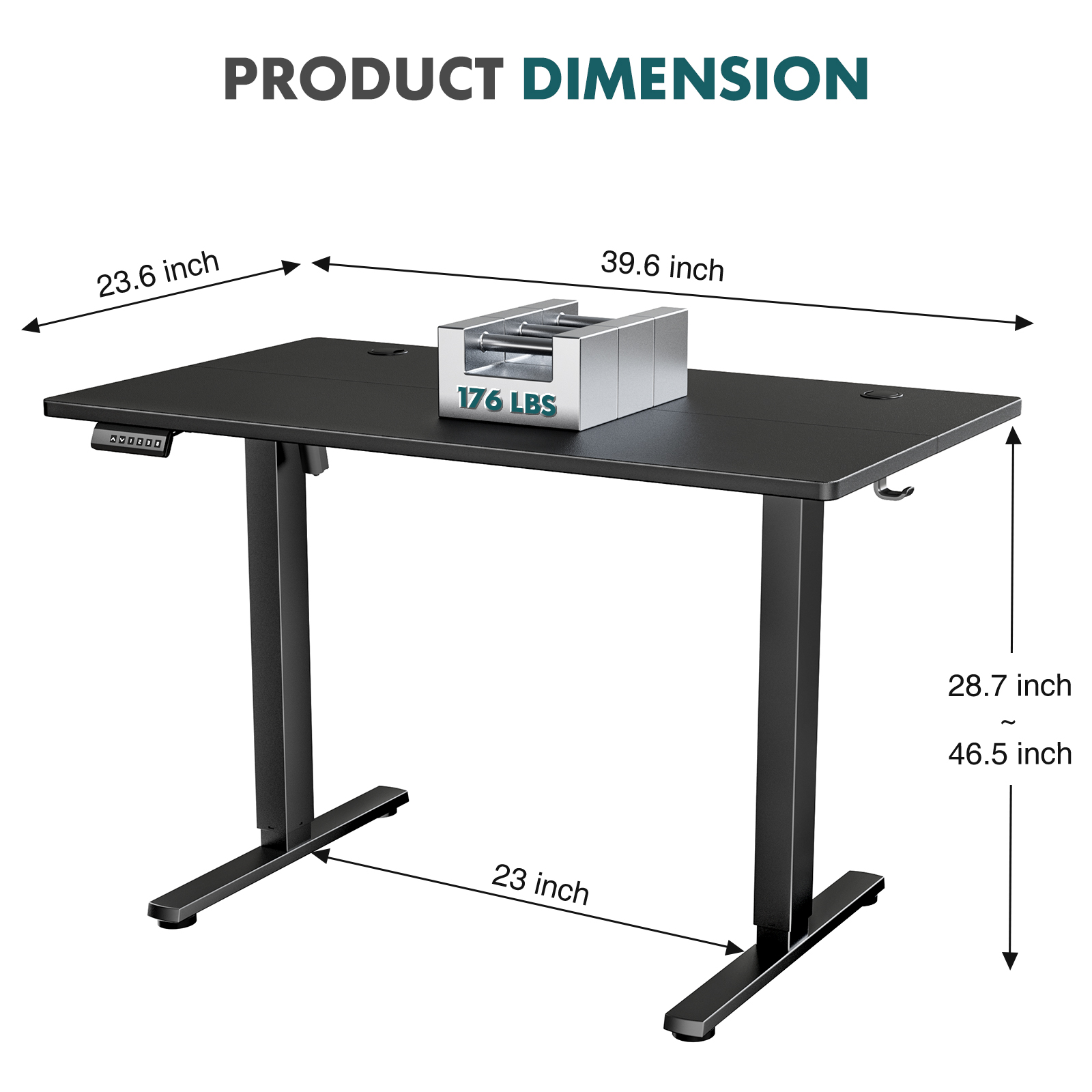 MCQ Electric Standing Desk Hei - Desk Setup Office recension och pris