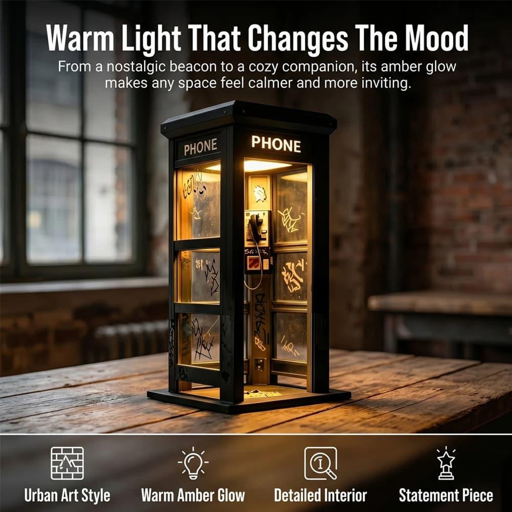 Retro Graffiti Phone Booth Tab - Desk Setup Desk recension och pris