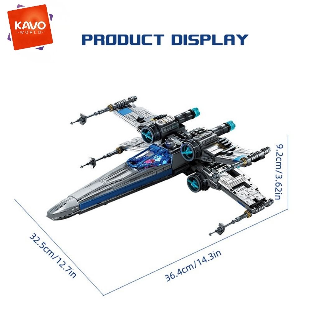 KAVOWORLD 1271pcs Sci-Fi Space - Desk Setup Build recension och pris