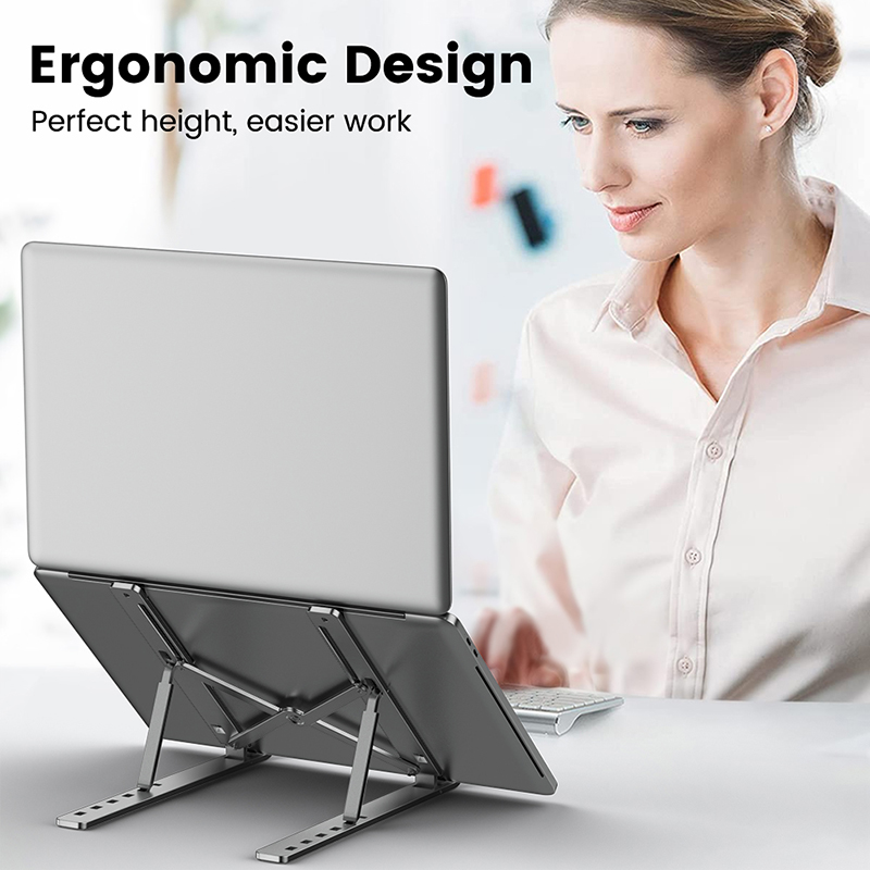 Metal Portable Foldable Laptop - Desk Setup Macbook recension och pris