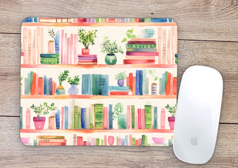 Plant Books Mouse Pad Home Off - Desk Setup Books recension och pris