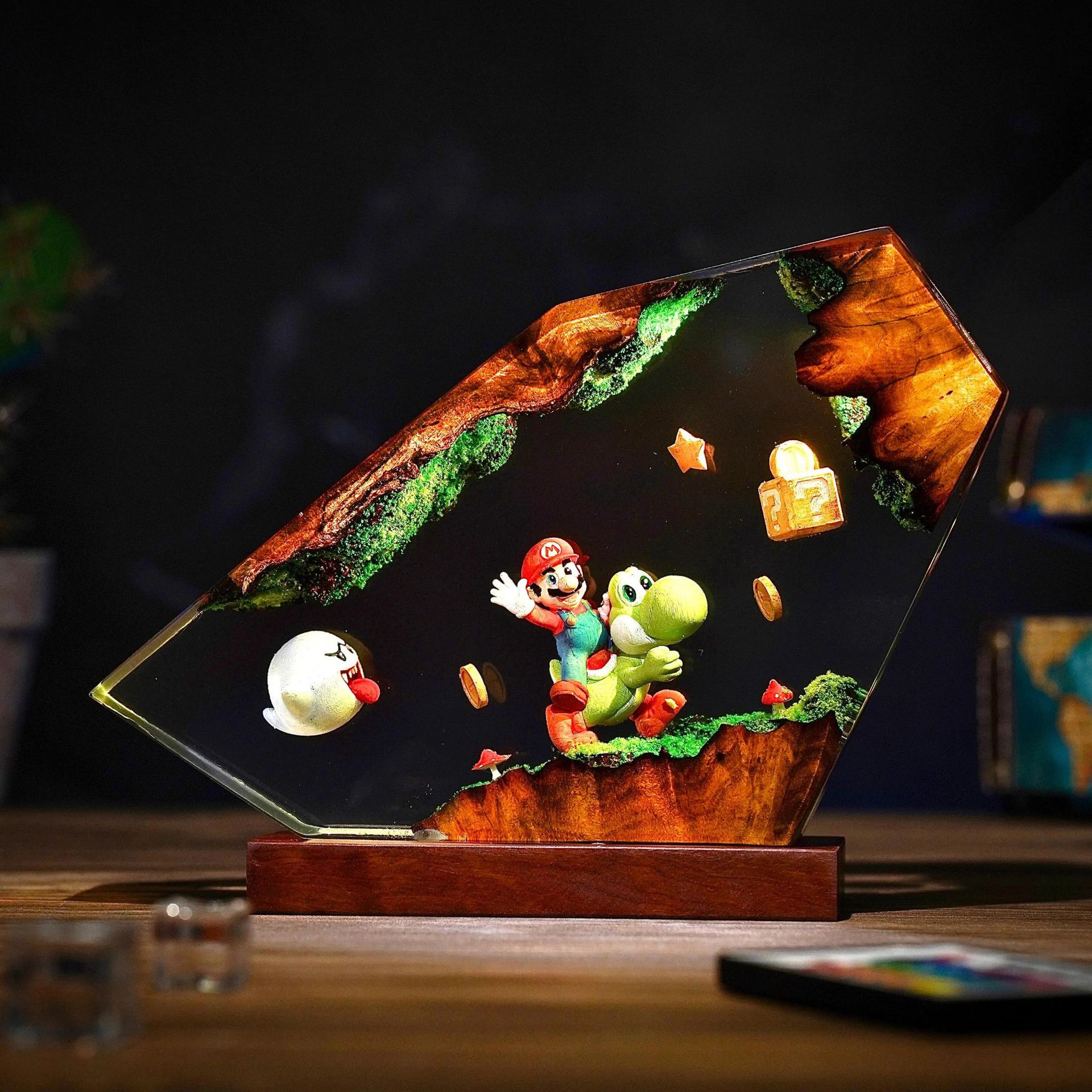 Table Resin Lamp Cartoon Anime - Desk Setup Desk recension och pris