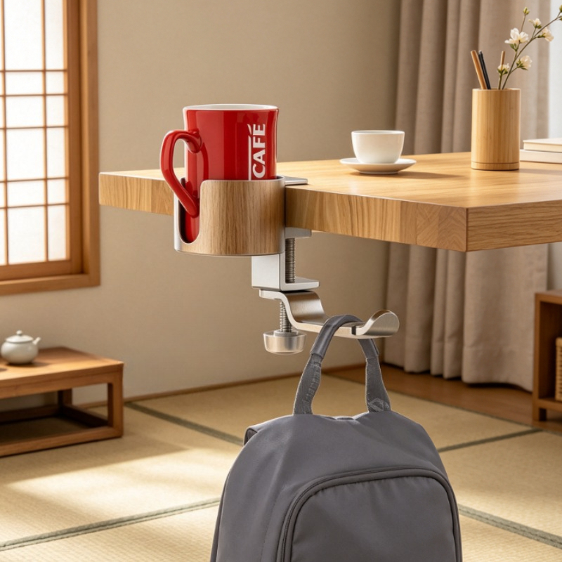 Premium Rotating Cup Holder Al - Desk Setup Office recension och pris