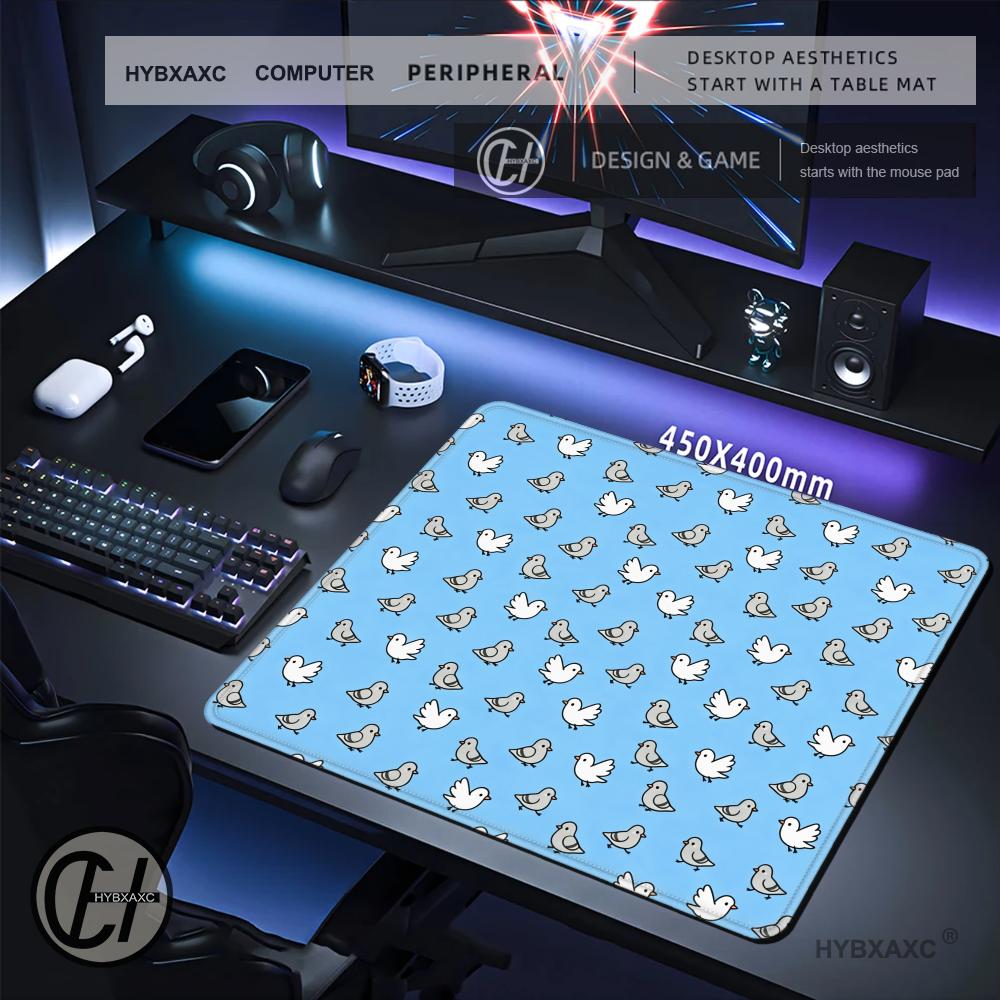 HYBXAXC Cute Blue Bird Pattern - Work Desk Home Setup recension och pris