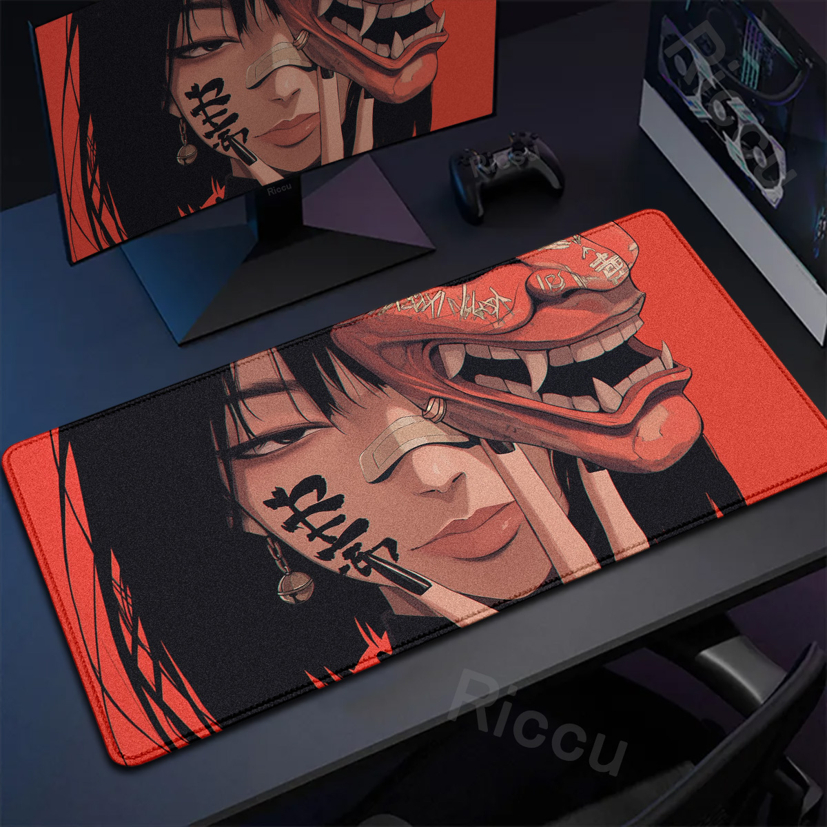 40x90cm Gaming Samurai Oni Mou - Zelda Desk Setup recension och pris