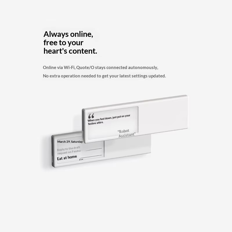 Quote O Smart Wifi E Ink Displ - Desk Setup Office recension och pris
