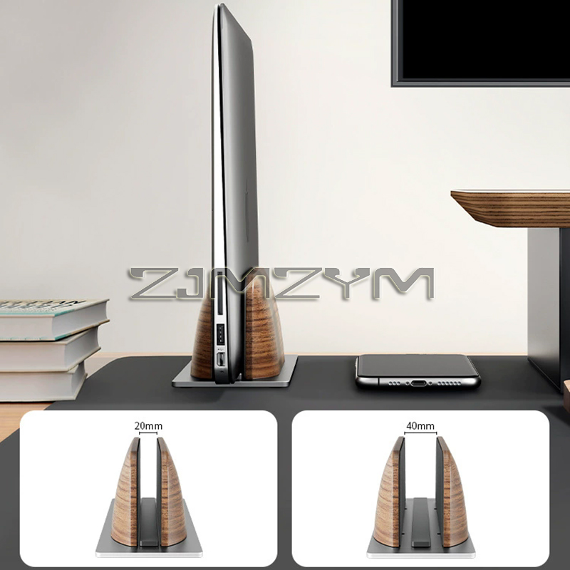 Vertical Laptop Stand, Black W - Desk Setup Macbook recension och pris