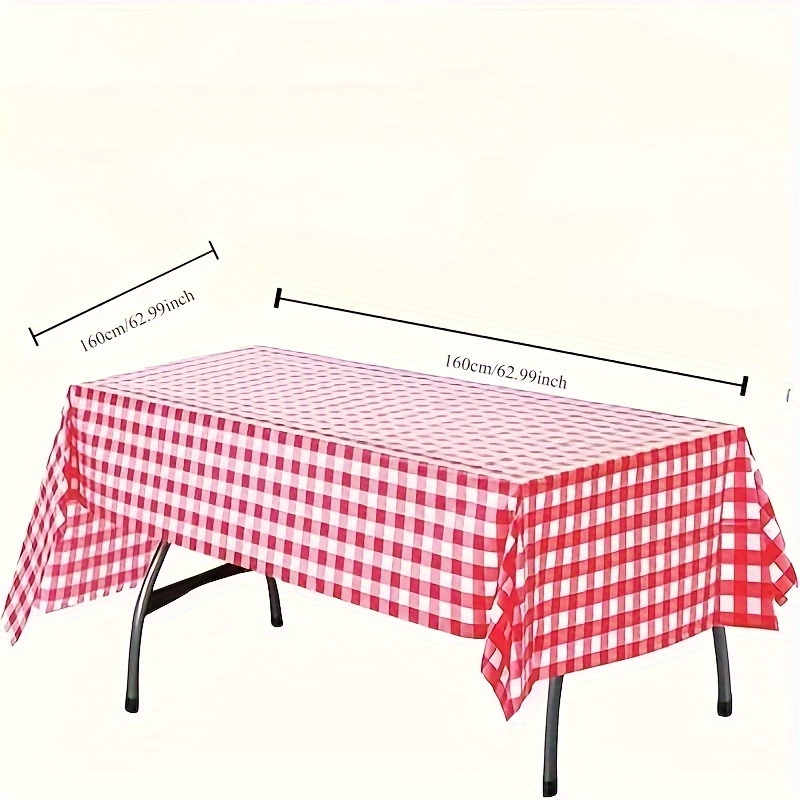 10pc PE Plaid Table Cover Rect - Desk Setup Wallpaper recension och pris
