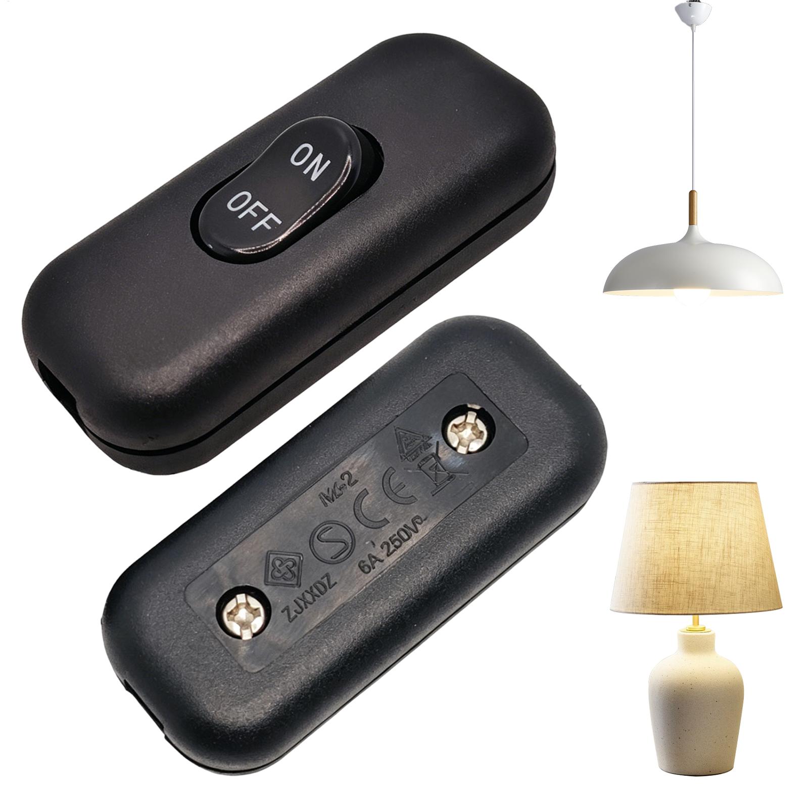 2pcs 6A 250V Inline Cord Switc - Desk Setup On Bed recension och pris