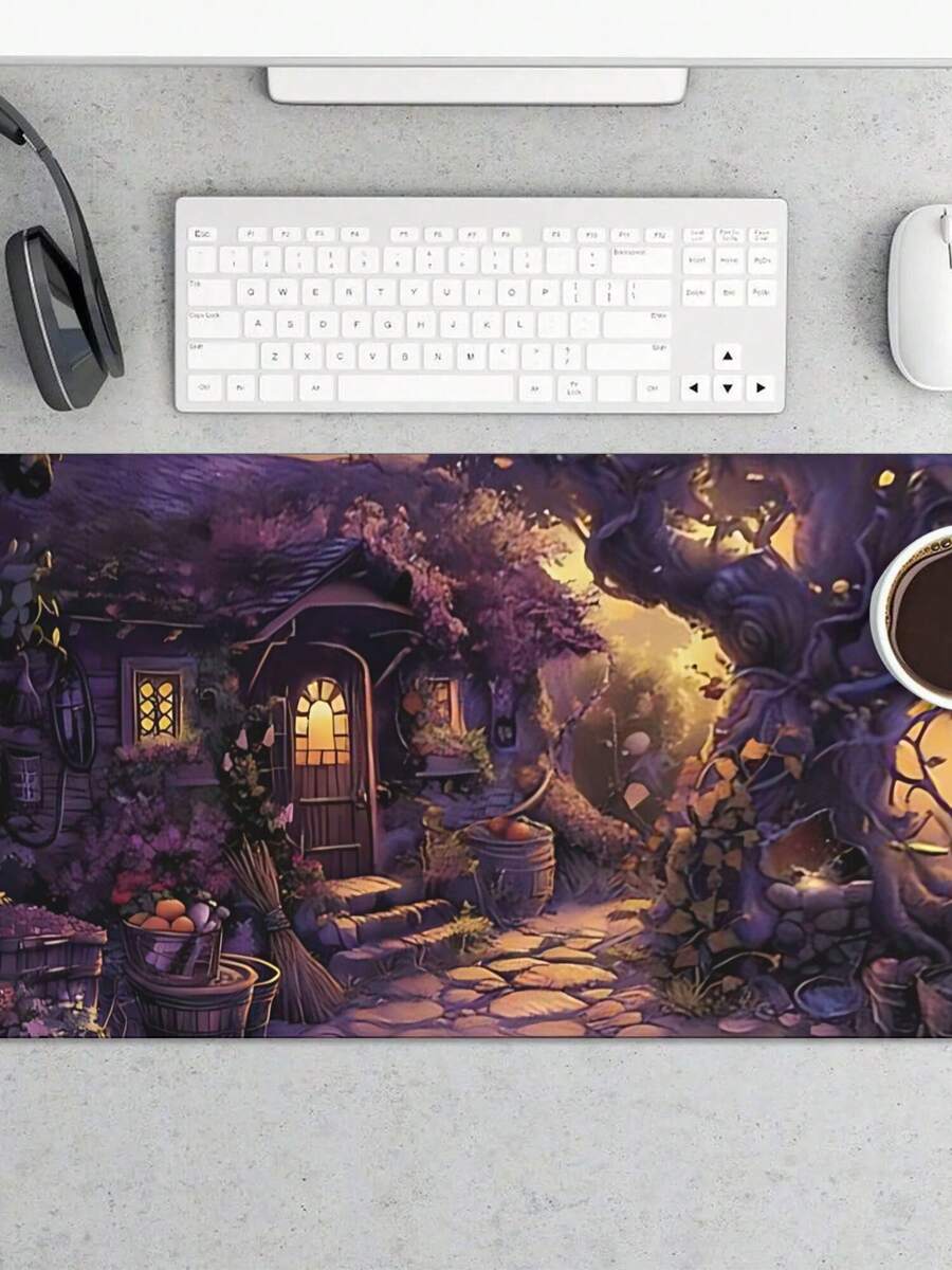Large Gaming Mouse Pad With Fa - Work Desk Home Setup recension och pris