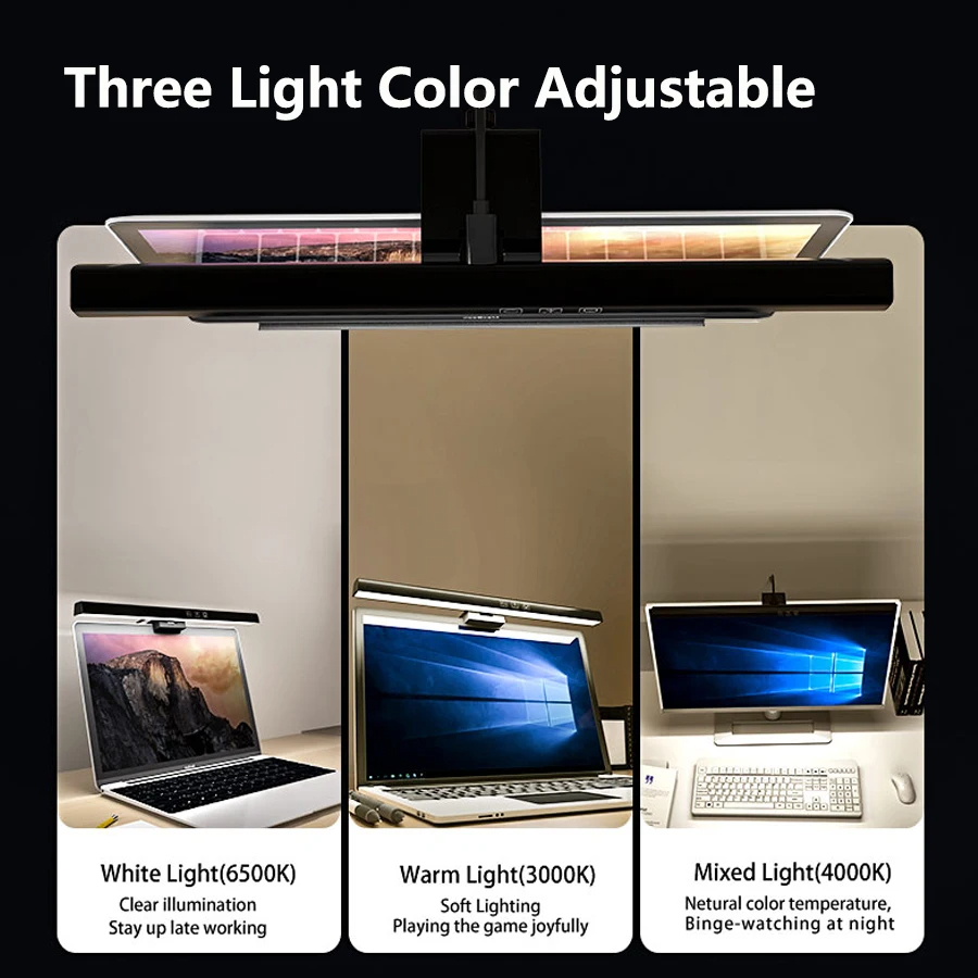 LED Monitor Light Bar 33cm 50c - Desk Setup On Bed recension och pris