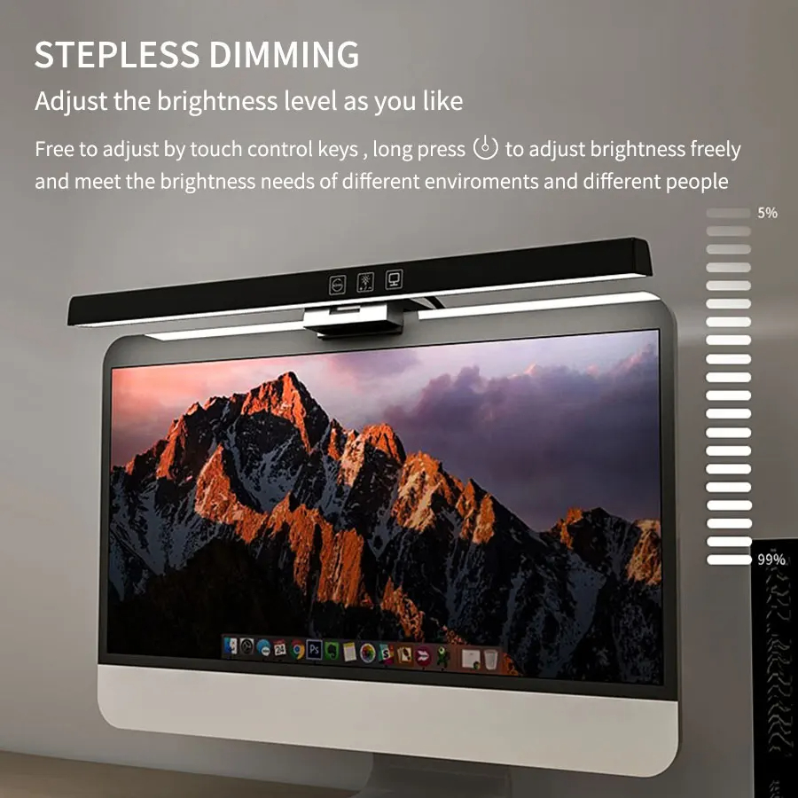 LED Monitor Light Bar 33cm 50c - Desk Setup On Bed recension och pris