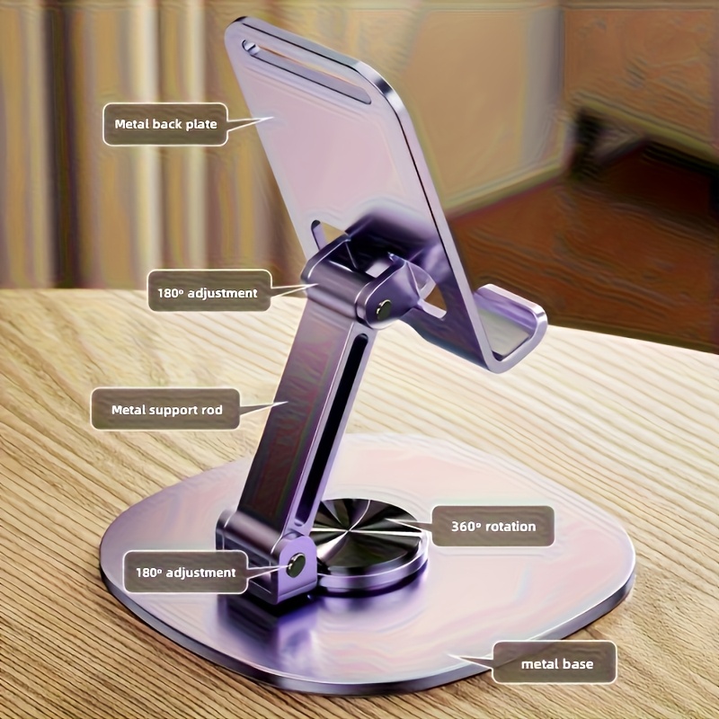 Sturdy Metal Foldable Phone St - Desk Setup Gear recension och pris