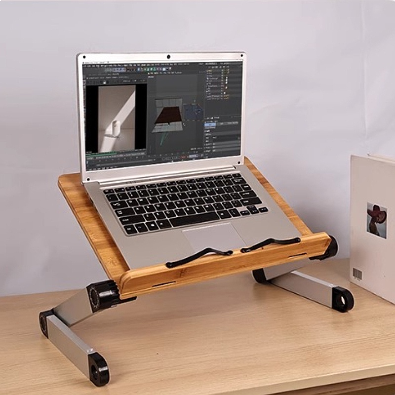 Bamboo Adjustable Bed Desk Lap - Desk Setup Books recension och pris