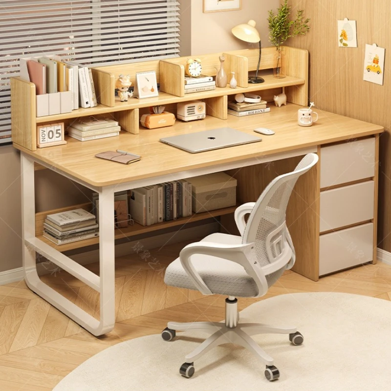 Firm Desk Simple Bookshelf Int - Desk Setup Office recension och pris