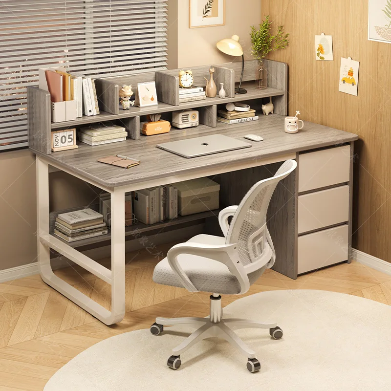 Firm Desk Simple Bookshelf Int - Desk Setup Office recension och pris
