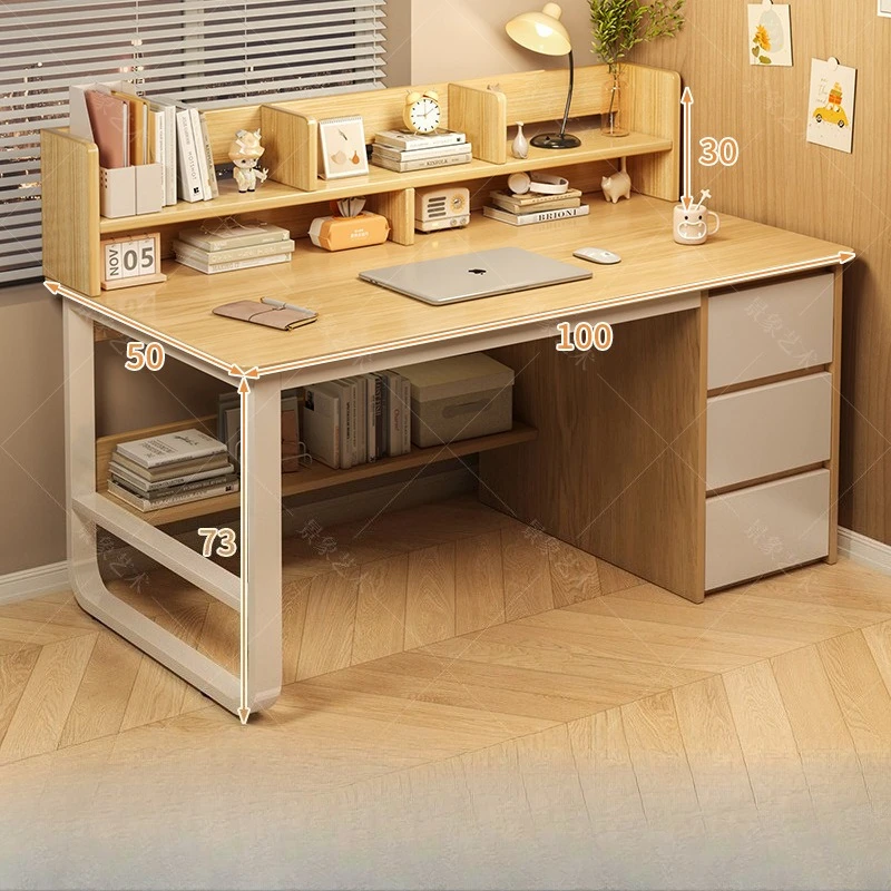 Firm Desk Simple Bookshelf Int - Desk Setup Office recension och pris