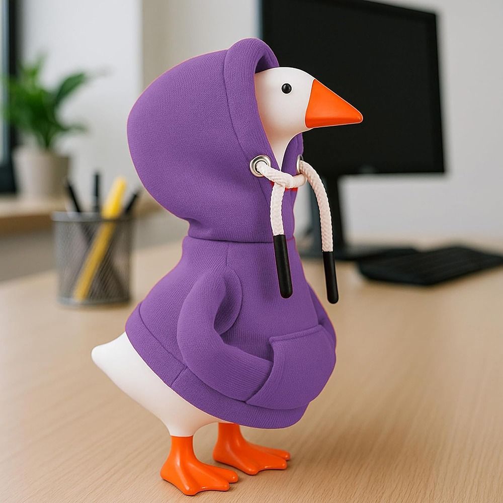 5 Inch Goose Outfits Red Hoodi - Desk Setup Wallpaper recension och pris
