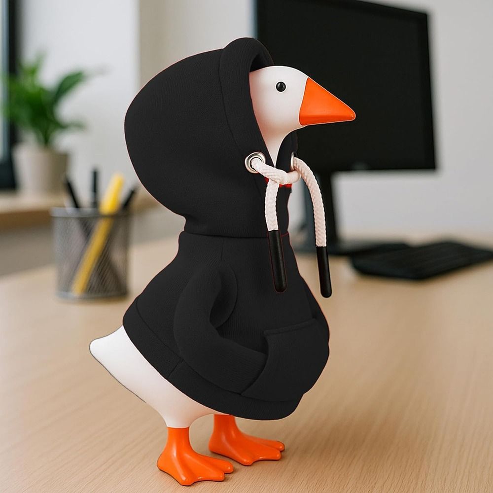 5 Inch Goose Outfits Red Hoodi - Desk Setup Wallpaper recension och pris