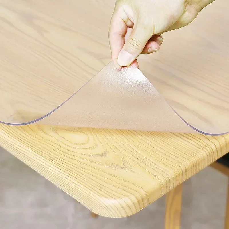 PVC Table Cloth Transparent Cl - Desk Setup Wallpaper recension och pris