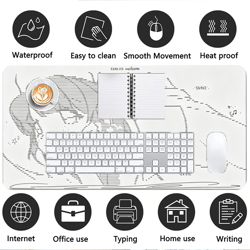 1Pcs Leather Mouse Pad Anime A - Desk Setup Rug recension och pris